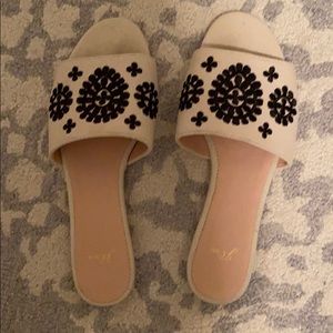 Never worn J crew slides